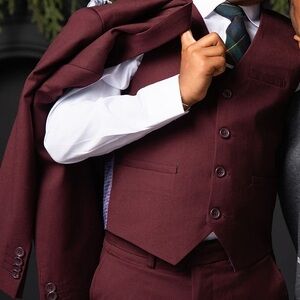 Geoffrey Beene Kids Burgundy Matching Set